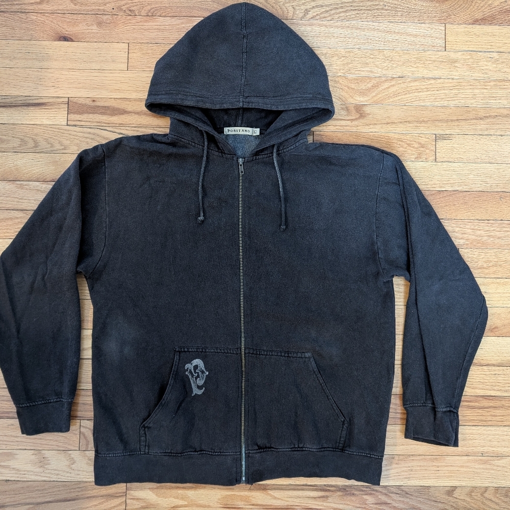 Classic Black Zip-Up Hoodie Sweater